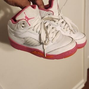 Jordan Kids Sneakers White and Pink
